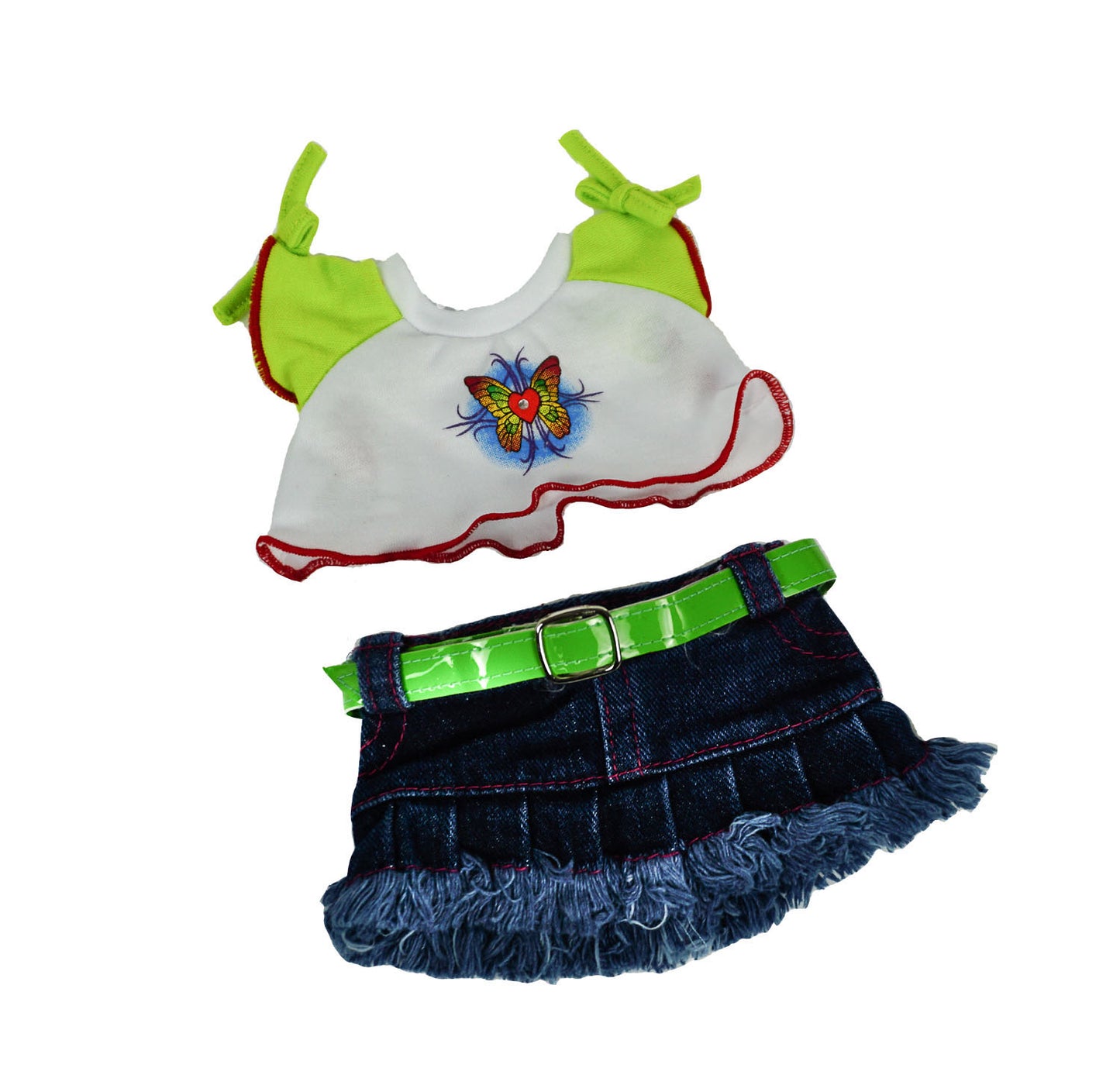 8'' Butterfly T-Shirt and Skirt Set "Boutique Bear"