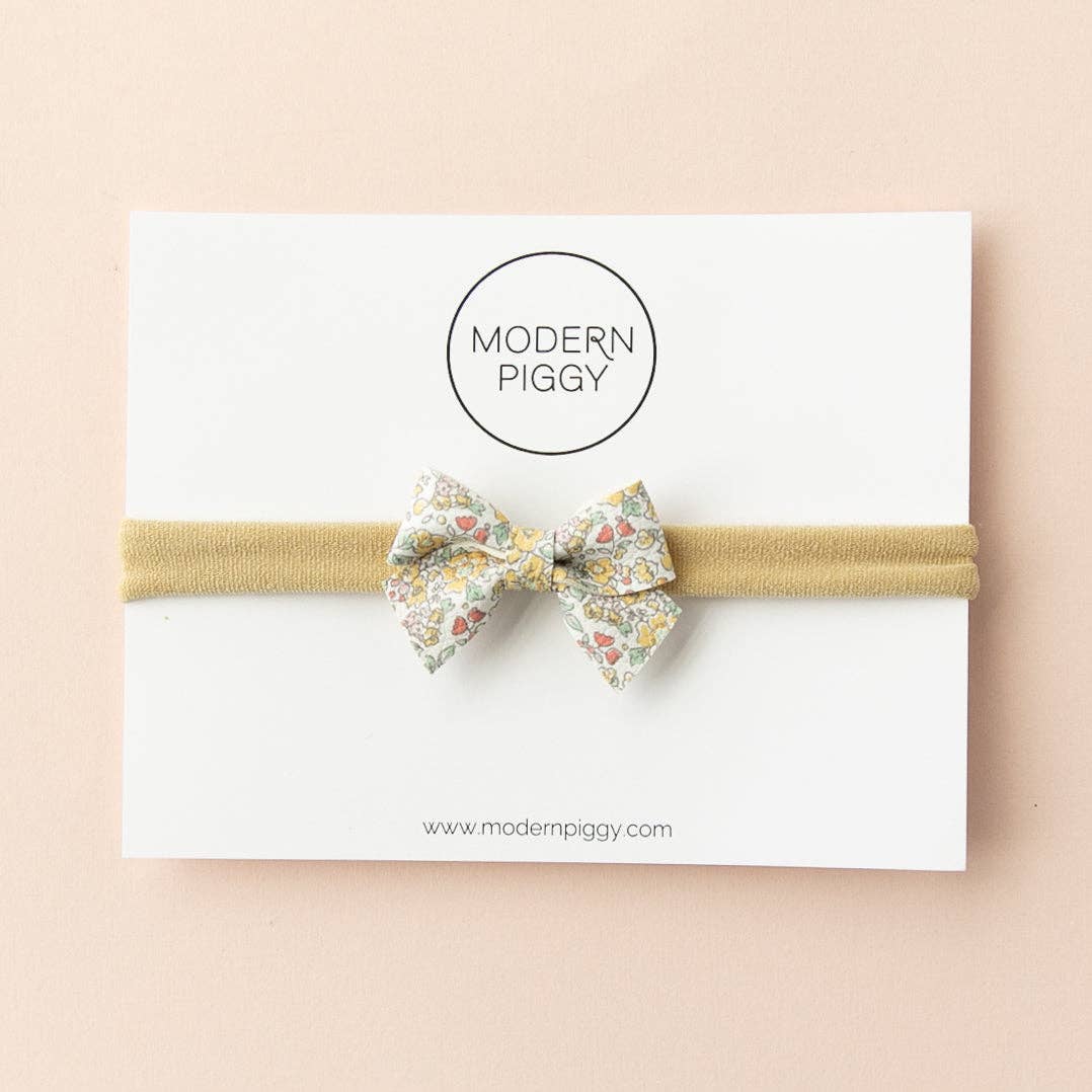 Blossom | Leather Baby Bow: Alligator Clip